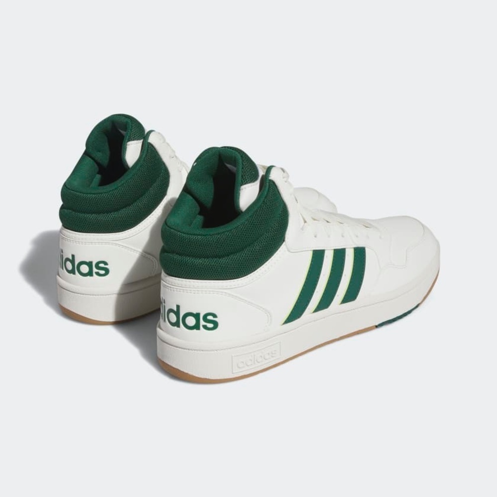 New with Damaged Box Adidas Men's White and Green High-Top Sneakers Size 10 - Picture 5 of 13
